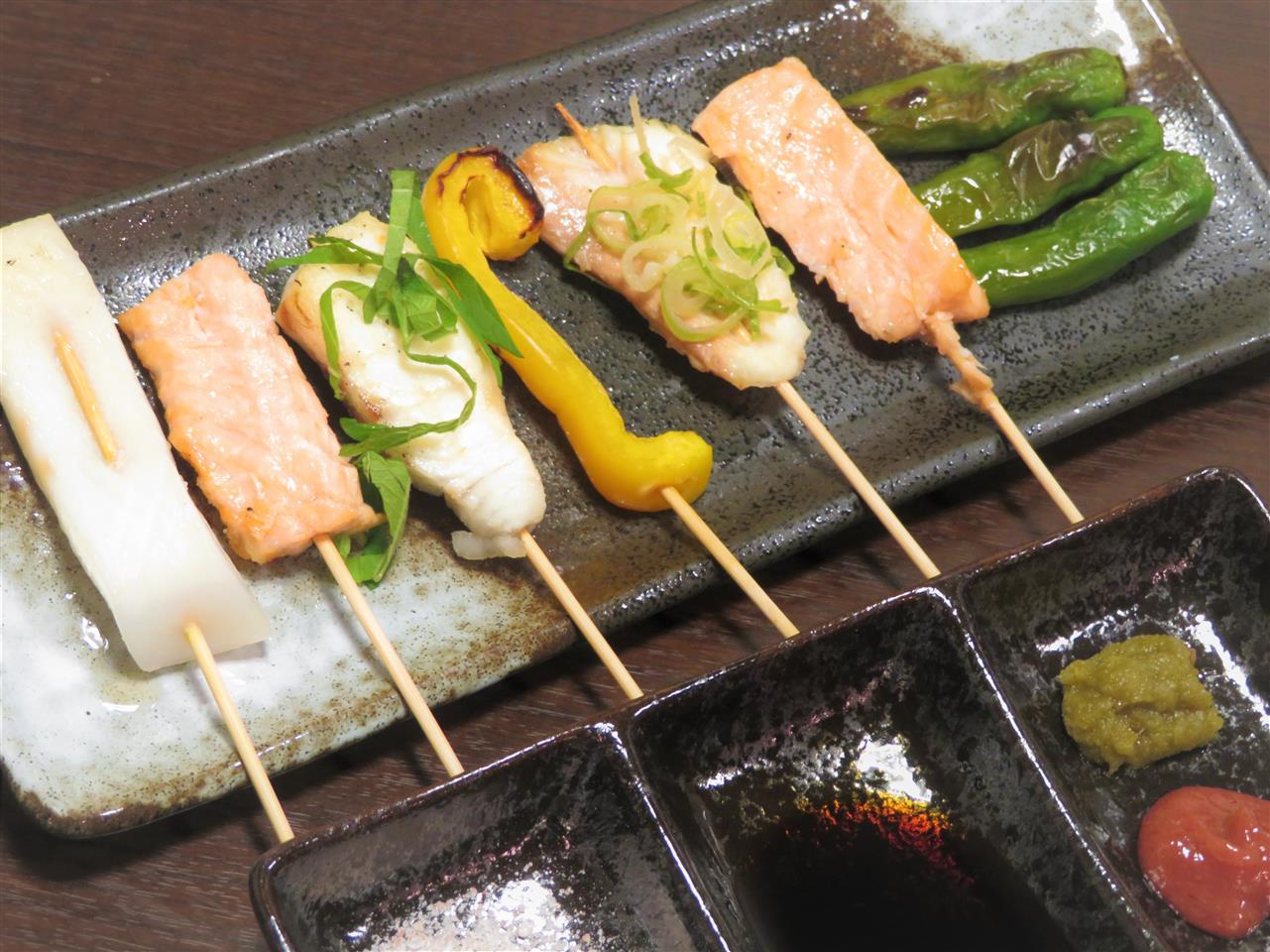 魚介串焼きセット
